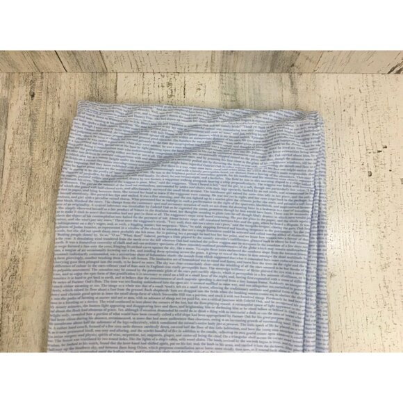Litographs Far From the Madding Crowd Thomas Hardy Blue Infinity Scarf EUC - Picture 3 of 12